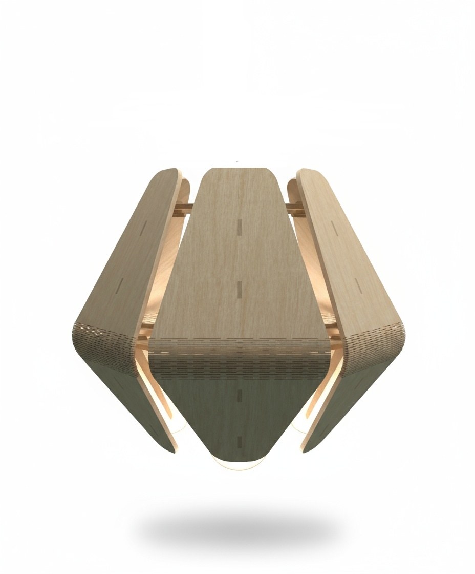 Lampa Rotundă – Aurora Wood Lampa Rotundă – Aurora Wood - imagine 1